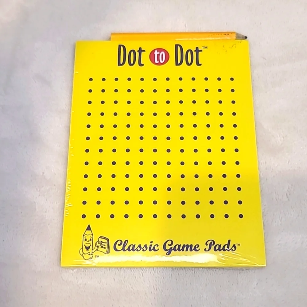 Classic Game Pads Travel/Vacation Set - Tic Tac Toe/Hangman/Dot to Dot NIB/NWT